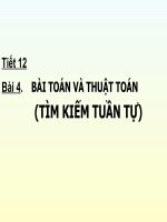 Bài 4 - Bài toán và thuật toán (Tìm kiếm tuần tự)