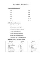 Đề ôn tập kiến thức dành cho học sinh Khối 5 Kì 5