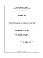 Nghiên cứu, đánh giá và giải pháp giảm ảnh hưởng của sóng hài đối với một số phụ tải công nghiệp 