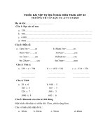 đề cương ôn tập khối 12345 môn toán tiếng việt