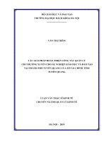 Các giải pháp hoàn thiện công tác quản lý chi thường xuyên cho sự nghiệp giáo dục và đào tạo tại thành phố tuyên quang của sở tài chính tỉnh tuyên quang 