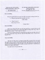 Đề thi HSG môn Ngữ văn lớp 9, Phòng GD&ĐT huyện Thăng Bình. Quảng Nam đợt 1 - năm học 2015-2016 - Học Toàn Tập