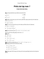 đề ôn tập toán  anh văn tuần từ 204 đến 254