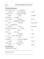 Đề ôn tập kiến thức dành cho học sinh Khối 5 Kì 6