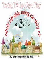 Mĩ thuật 1- Tuần 19 - CD9 - Thiên nhiên tươi đẹp( T1)