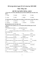 đề ôn tập toán  anh văn tuần từ 93 đến 153