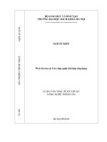 Web service và các công nghệ tích hợp ứng dụng 