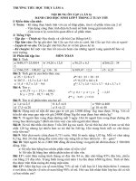 Phiếu bài tập cho học sinh thực hiện tại nhà phòng dịch lần 6