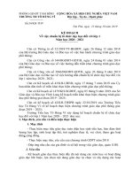 KẾ HOẠCH DẠY HỌC LỚP 1 2020-2021