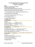 Hướng dẫn ôn tập cuối năm môn Tiếng anh 7