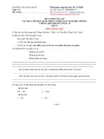 Đề cương ôn tập  Lớp 1.3