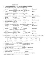 exercises i choose the best answer a b c or d tocomplete the sentences