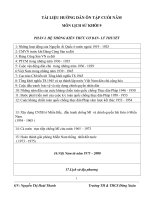 Hướng dẫn ôn tập cuối năm môn Lịch sử 9