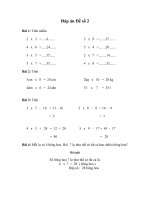 ĐỀ ÔN TẬP SỐ 2