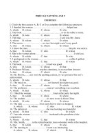 i circle the best answer a b c or d to complete the following sentences