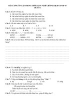 ĐỀ TỔNG HỢP ÔN TẬP LỚP 4 TRONG HKI