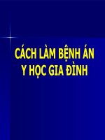CÁCH làm BỆNH án y học GIA ĐÌNH (y học GIA ĐÌNH) 