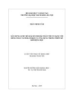 Xây dựng lược đồ giải số cho bài toán tối ưu dạng với dòng chảy navier stokes và ứng dụng trong thiết kế khí động học 