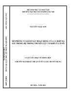 Mô phỏng và khảo sát hoạt động của ly hợp ma sát trong hệ thống truyền lực cơ khí của ô tô