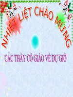 Bài thao giảng môn Sinh học - Bài: Vệ sinh hô hấp