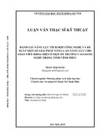 Đánh giá năng lực tích hợp công nghệ và đề xuất một số giải pháp nâng cao năng lực cho giáo viên khoa điện ở một số trường cao đẳng nghề trong tỉnh vĩnh phúc 