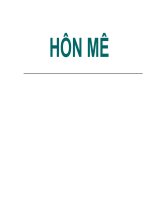 HÔN mê (môn THẦN KINH) (chữ biến dạng do slide dùng font VNI times, tải về xem bình thường) 