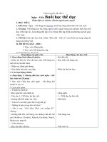 Tải Giáo án môn Chính tả lớp 3 bài 50 - Buổi học thể dục