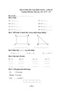 đề cương ôn tập khối 12345 môn toán tiếng việt