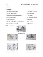 Đề ôn tập kiến thức dành cho học sinh Khối 5 Kì 5