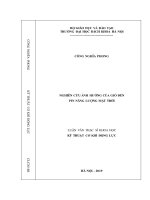 Nghiên cứu ảnh hưởng của gió đến pin năng lượng mặt trời 