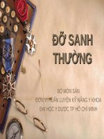 ĐỠ SANH THƯỜNG (kỹ NĂNG sản PHỤ KHOA) 