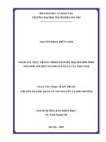 Đánh giá thực trạng chính sách hỗ trợ đổi mới sinh thái đối với một ngành sản xuất của việt nam 