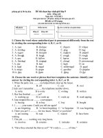 Download Đề thi HGS tiếng anh 9 kì 2