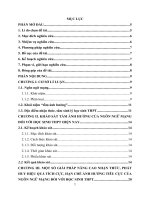 TÌM HIỂU TẦM ẢNH HƯỞNG CỦA NGÔN NGỮ MẠNG ĐỐI VỚI HỌC SINH THPT TRÊN ĐỊA BÀN THÀNH PHỐ HƯNG YÊN