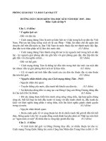 Đề và Hướng dẫn chấm kiểm tra học kỳ II môn Lịch sử lớp 9 năm học 2015 - 2016