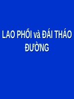 LAO PHỔI và đái THÁO ĐƯỜNG (bộ môn LAO) (chữ biến dạng do slide dùng font VNI times, tải về xem bình thường) 