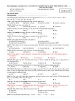 Download Đề thi tốt nghiệp THPT môn hóa học 12