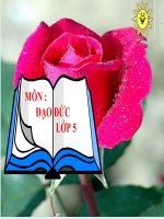 Đạo đức 5 - Tuần 12 - 5A1- Thanh Tâm:  Kính già , yêu trẻ