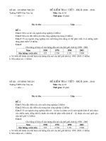 Download Đề kiểm tra 1 tiết học kỳ 2 môn địa lý 10