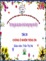 Vật lý 7 - Tiết 16 - Chống ô nhiễm tiếng ồn