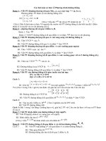 Download Các bài toán về phương trình đường thẳng