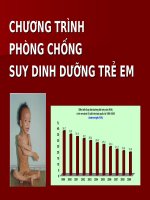 CHƯƠNG TRÌNH PHÒNG CHỐNG SUY DINH DƯỠNG TRẺ EM (CHƯƠNG TRÌNH y tế QUỐC GIA) 