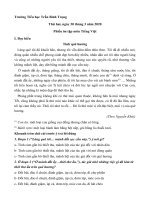 Bài ôn tập ở nhà cho học sinh lớp 3 trong thời gian nghỉ dịch bệnh Covid-19 (lần 2)