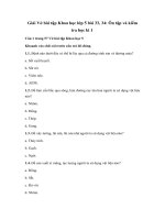 Bài 33, 34: Ôn tập và kiểm tra học kì 1