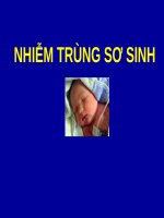 NHIỄM TRÙNG sơ SINH (NHI KHOA) 