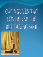 CÁC NGUYÊN tắc lớn để tập THỂ dục DƯỠNG SINH (lâm SÀNG y học cổ TRUYỀN) (chữ biến dạng do slide dùng font VNI times, tải về xem bình thường)