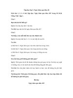 Tập đọc: Ngày hôm qua đâu rồi