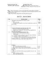 Download Đề và đáp án kiểm tra 1 tiết kì 2 địa 10 - THPT Lê Duẩn