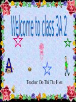 Tieng Anh 3- Tuan 5- Unit 4. How old are you Lesson 1