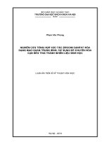 Nghiên cứu tổng hợp xúc tác ZIRCONI SUNFAT hóa dạng mao quản trung bình, sử dụng để chuyển hóa cặn béo thải thành nhiên liệu sinh học 